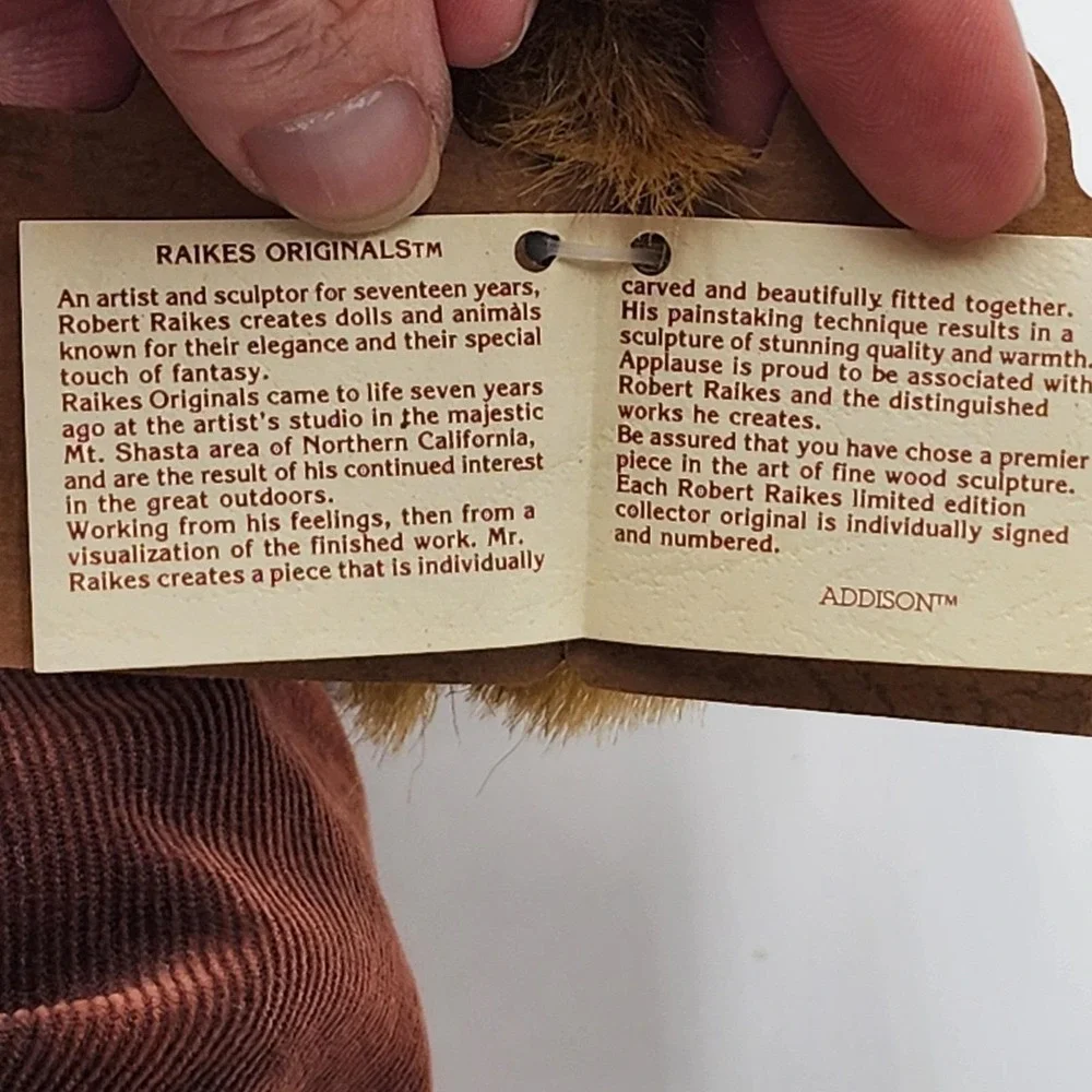 Raikes Originals Circus Collection Addison Bear Limited Edition BBB1531/5000 18
